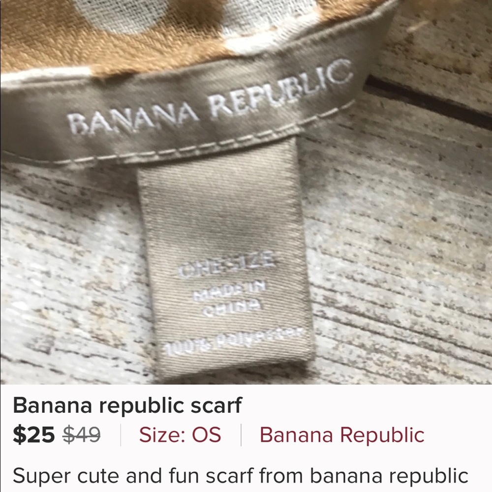 Banana republic scarf - Picture 2 of 2